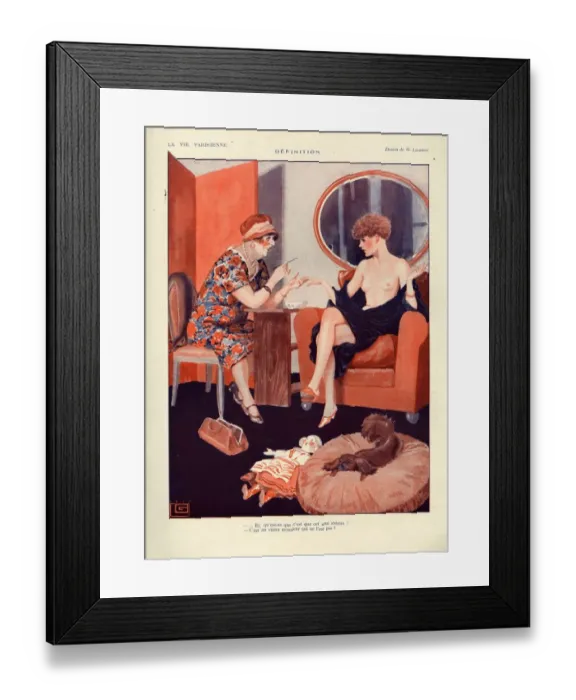 Framed Print : 1920s, France, La Vie Parisienne, Magazine Plate Framed Print : 1920s, France, La Vie Parisienne, Magazine Plate