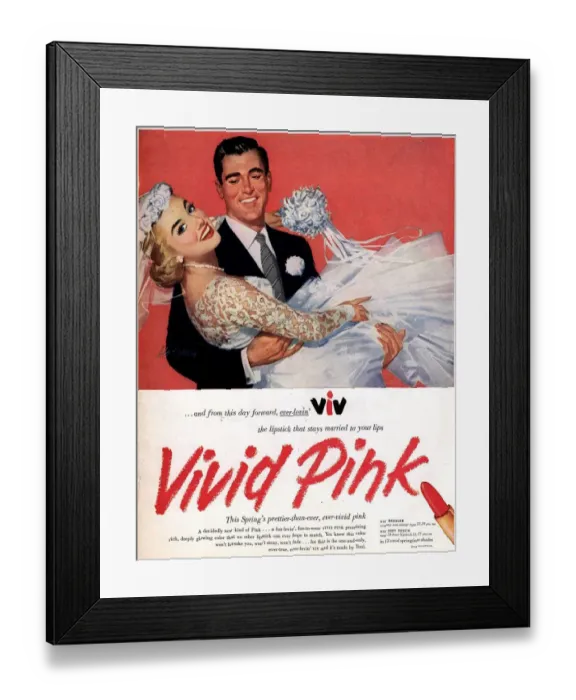 Framed Print : 1950s USA lipsticks lipstick weddings brides grooms viv make-up makeup to for Framed Print : 1950s USA lipsticks lipstick weddings brides grooms viv make-up makeup to for