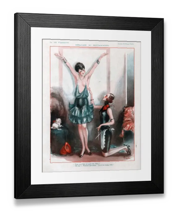 Framed Print : 1920s, France, La Vie Parisienne, Magazine Plate Framed Print : 1920s, France, La Vie Parisienne, Magazine Plate