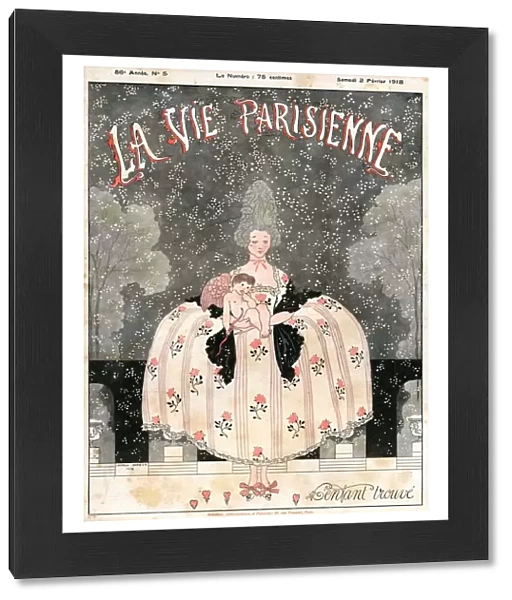 La Vie Parisienne 1918 1910s France magazines cherubs womens dresses illustrations
