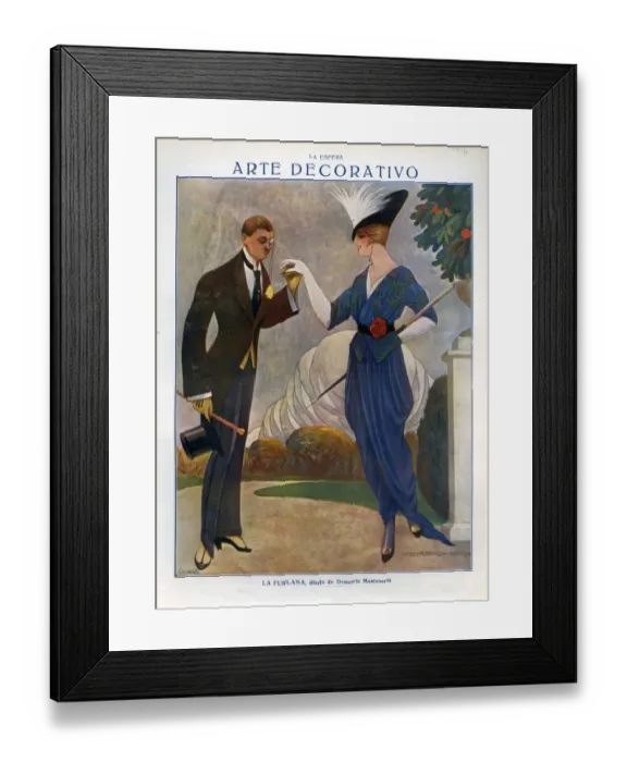 Framed Print : La Esfera 1914 1910s Spain cc art deco womens mens top hats dresses gloves monocles Framed Print : La Esfera 1914 1910s Spain cc art deco womens mens top hats dresses gloves monocles