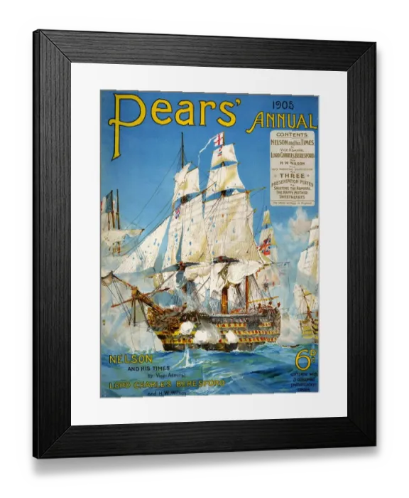 Framed Print : Pears 1905 1900s UK cc magazines ships nautical pears battles ships boats Framed Print : Pears 1905 1900s UK cc magazines ships nautical pears battles ships boats
