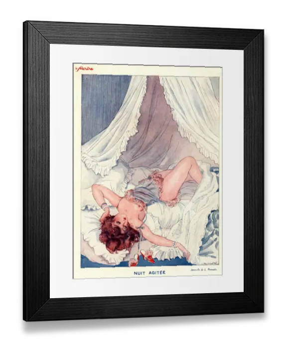 Framed Print : Le Sourire 1930s France erotica womens underwear magazines Framed Print : Le Sourire 1930s France erotica womens underwear magazines