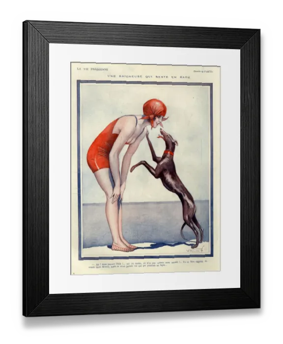 Framed Print : 1920s, France, La Vie Parisienne, Magazine Plate Framed Print : 1920s, France, La Vie Parisienne, Magazine Plate