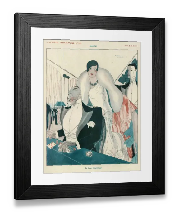 Framed Print : La Vie Parisienne 1920s France gambling casinos young and old sugar daddy daddies Framed Print : La Vie Parisienne 1920s France gambling casinos young and old sugar daddy daddies