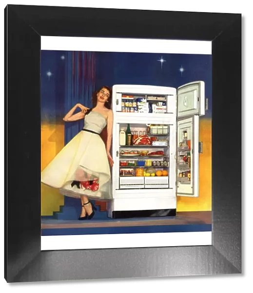Hotpoint 1951 1950s USA fridges housewives housewife appliances refridgerators refrigerators