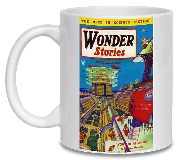 Wonder Stories 1934 1930s USA magazines visions of the future futuristic pulp fiction