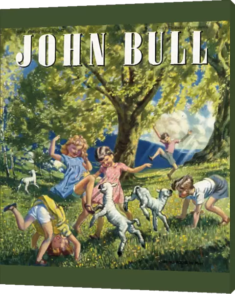 John Bull 1947 1940s UK spring lambs magazines springtime