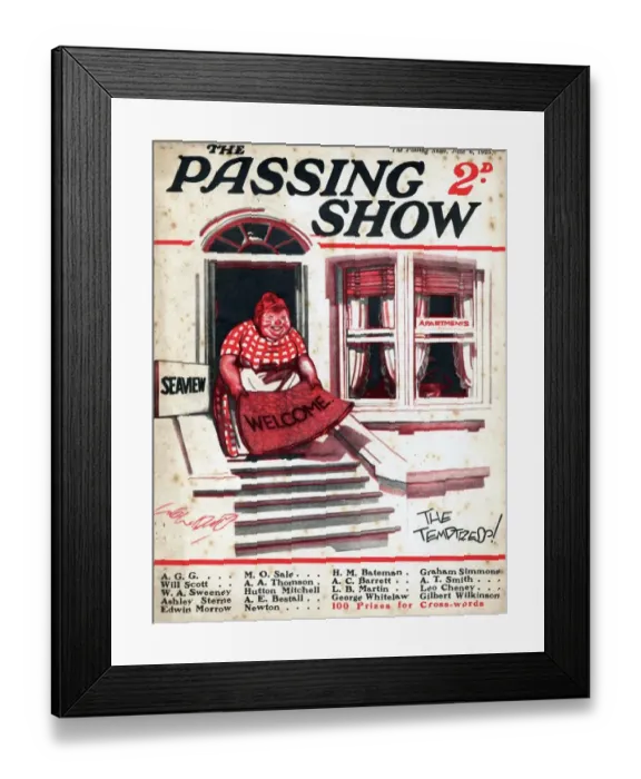 Framed Print : 1920s, UK, The Passing Show, Magazine Cover Framed Print : 1920s, UK, The Passing Show, Magazine Cover