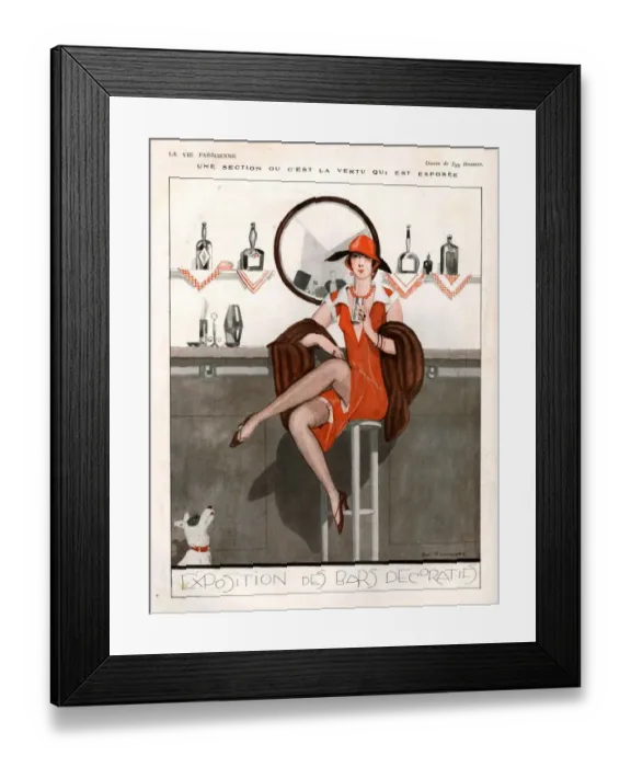 Framed Print : 1920s, France, La Vie Parisienne, Magazine Plate Framed Print : 1920s, France, La Vie Parisienne, Magazine Plate