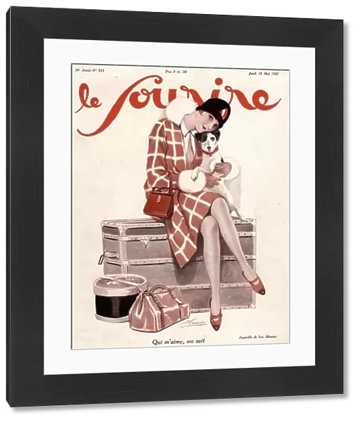 Le Sourire 1920s France luggage holidays covers magazines