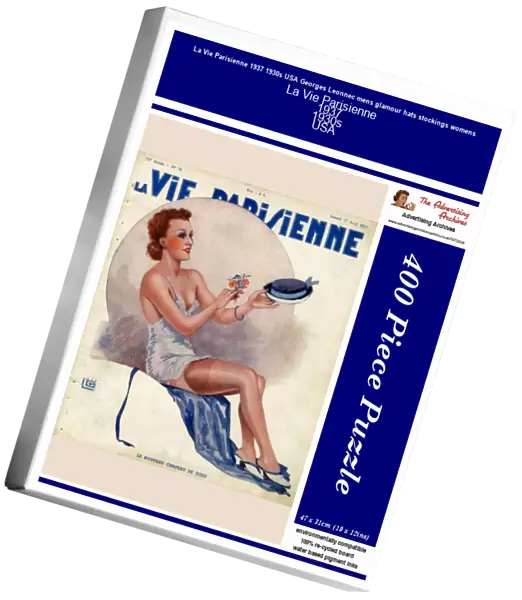 La Vie Parisienne 1937 1930s USA Georges Leonnec mens glamour hats stockings womens