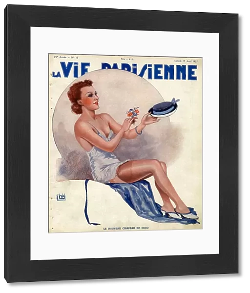 La Vie Parisienne 1937 1930s USA Georges Leonnec mens glamour hats stockings womens