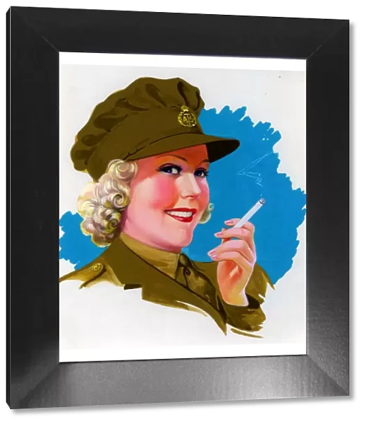 Pinups 1940s UK Laurence Miller woman women WW2 ATS at war uniforms