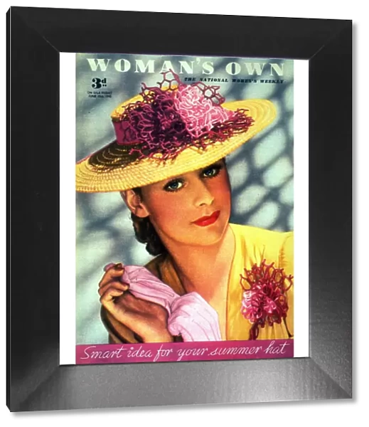 Womans Own 1945 1940s UK hats womens portraits magazines