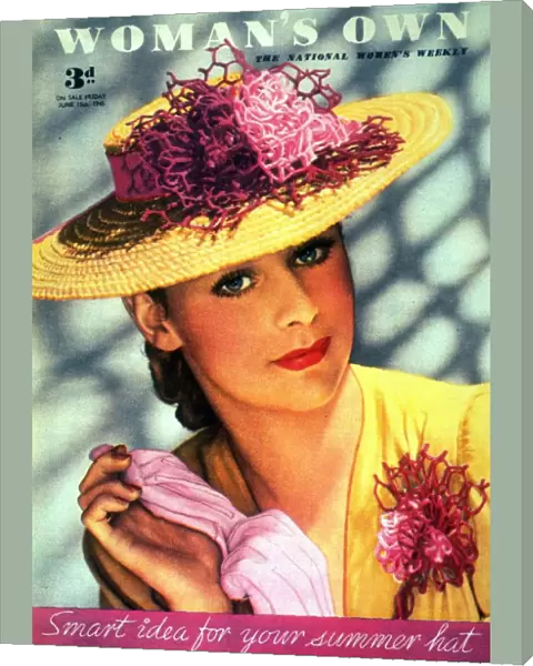 Womans Own 1945 1940s UK hats womens portraits magazines