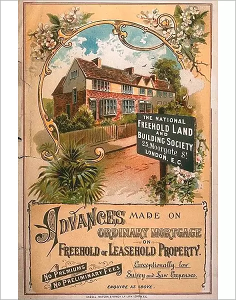 1900s UK mortgages building societies estate agents property finance new homes suburbia