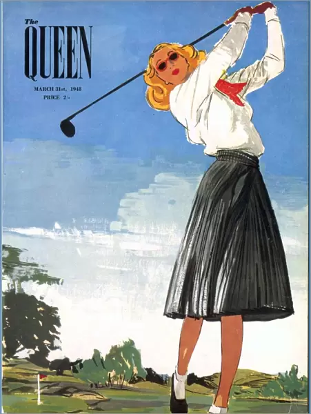 The Queen 1940s UK golf womens magazines