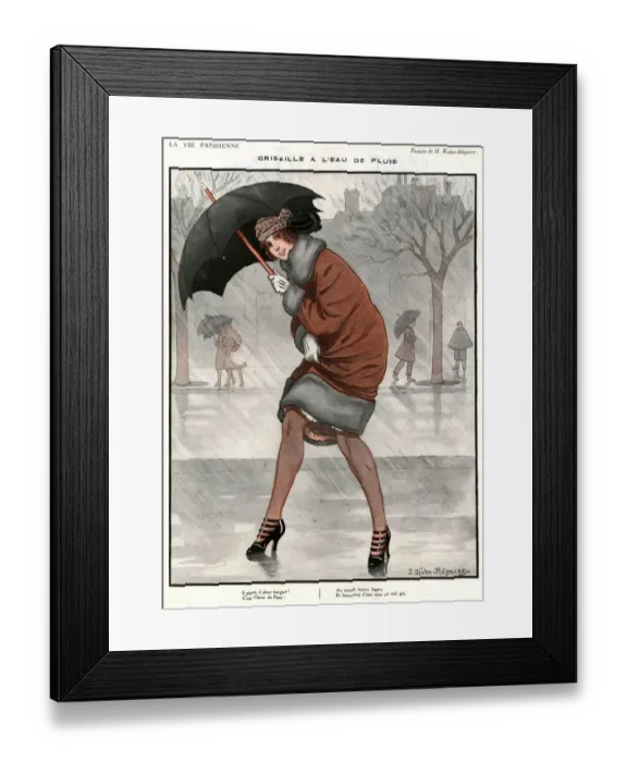 Framed Print : 1920s France La Vie Parisienne Magazine Plate Framed Print : 1920s France La Vie Parisienne Magazine Plate