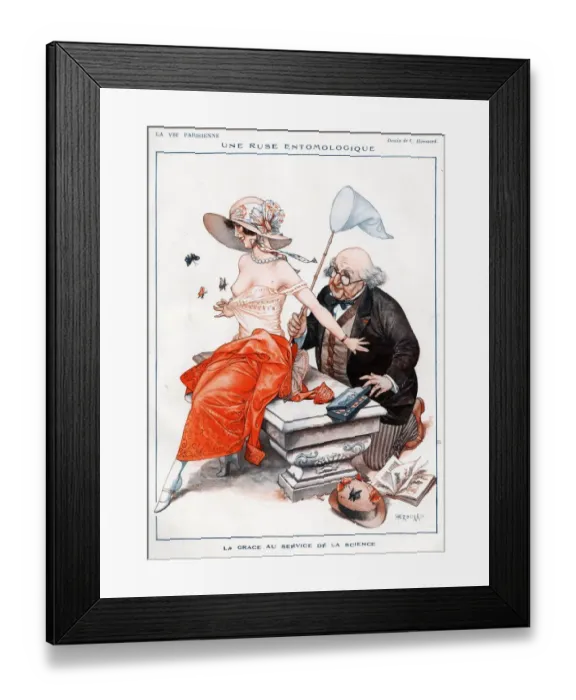 Framed Print : La Vie Parisienne 1924 1920s France C Herouard illustrations erotica dirty old men Framed Print : La Vie Parisienne 1924 1920s France C Herouard illustrations erotica dirty old men