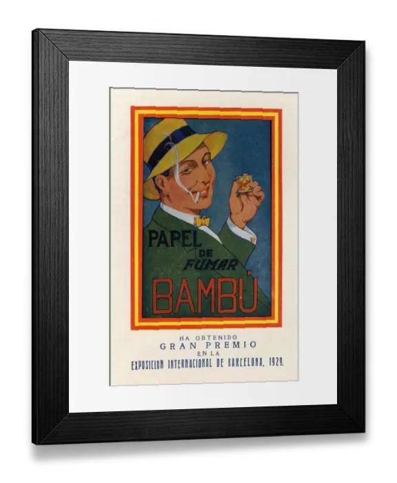 Framed Print : Bambu 1929 1920s Spain cc papers mens hats man Framed Print : Bambu 1929 1920s Spain cc papers mens hats man