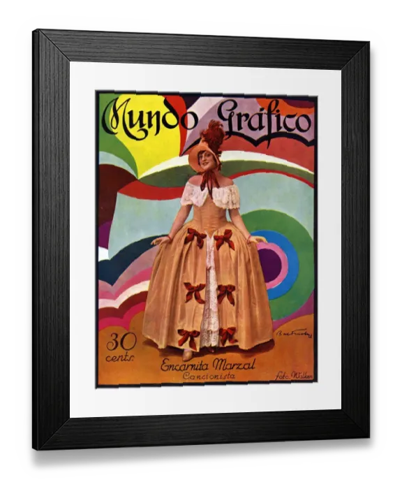 Framed Print : Mundo Grafico 1928 1920s Spain cc magazines womens dresses costumes Framed Print : Mundo Grafico 1928 1920s Spain cc magazines womens dresses costumes