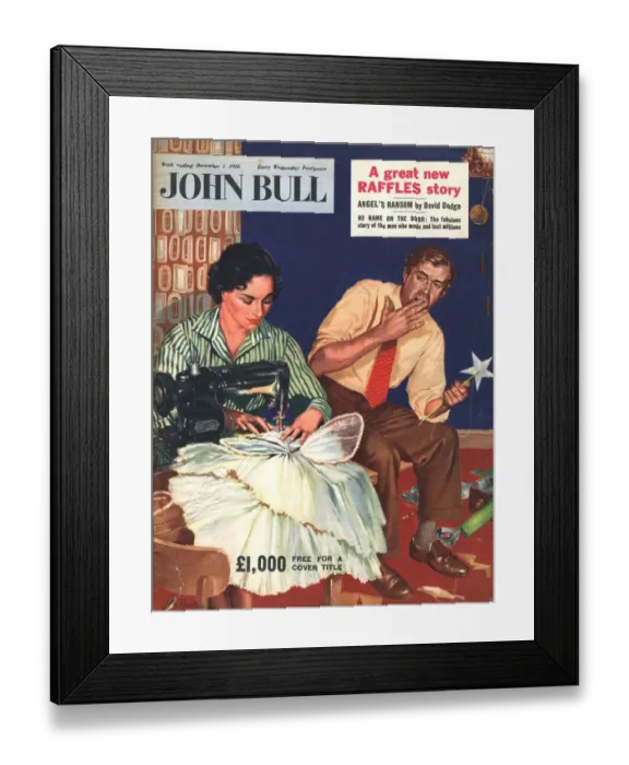 Framed Print : John Bull 1956 1950s UK fancy dress magazines Framed Print : John Bull 1956 1950s UK fancy dress magazines