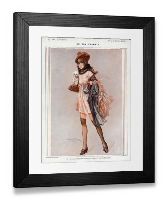 Framed Print : La Vie Parisienne 1918 1910s France Maurice Milliere illustrations erotica womens Framed Print : La Vie Parisienne 1918 1910s France Maurice Milliere illustrations erotica womens