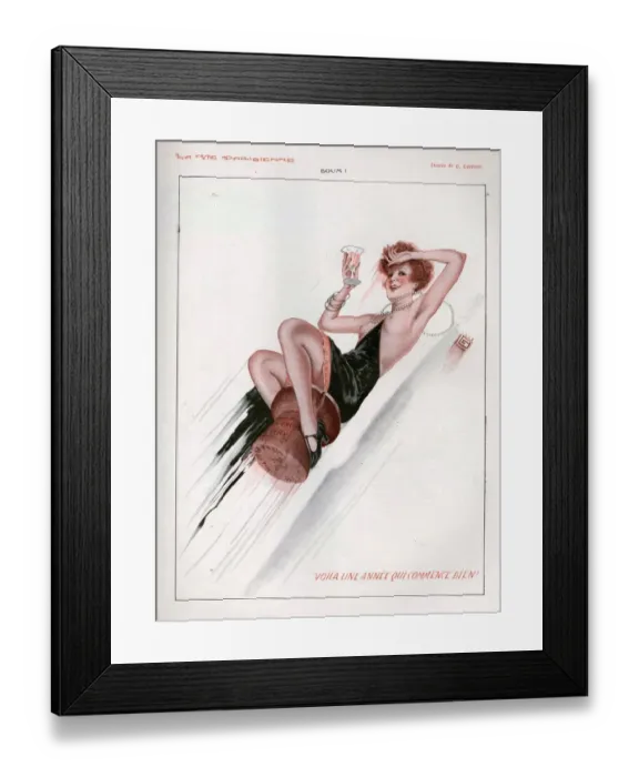 Framed Print : 1920s, France, La Vie Parisienne, Magazine Plate Framed Print : 1920s, France, La Vie Parisienne, Magazine Plate