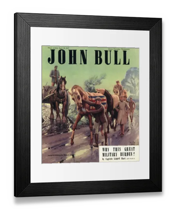 Framed Print : John Bull 1947 1940s UK riding horse horses racing magazines Framed Print : John Bull 1947 1940s UK riding horse horses racing magazines