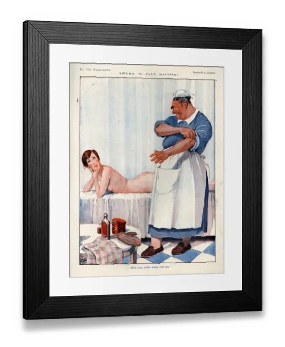 Framed Print : 1920s, France, La Vie Parisienne, Magazine Plate Framed Print : 1920s, France, La Vie Parisienne, Magazine Plate