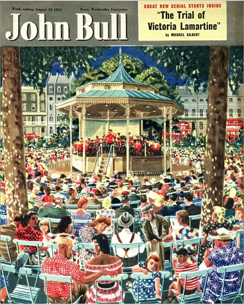 John Bull 1951 1950s UK parks the bandstand magazines