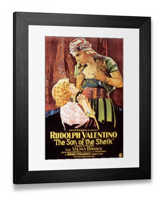 Framed Print : The Son Of The Sheik 1926 1920s USA Rudolph Valentino Framed Print : The Son Of The Sheik 1926 1920s USA Rudolph Valentino