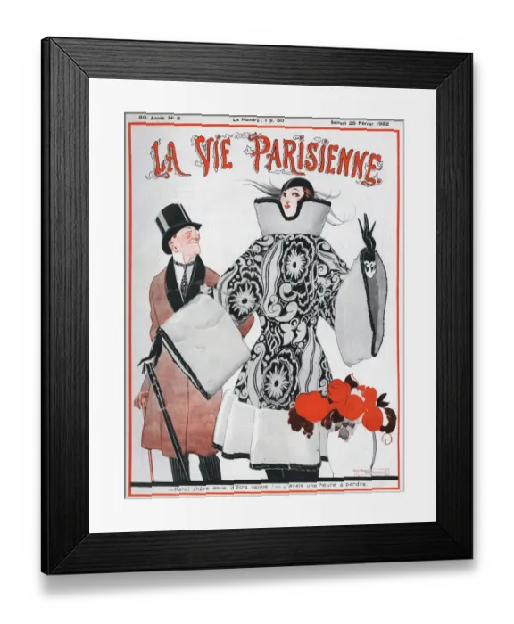 Framed Print : La Vie Parisienne 1922 1920s France Rene Vincent magazines illustrations womens Framed Print : La Vie Parisienne 1922 1920s France Rene Vincent magazines illustrations womens