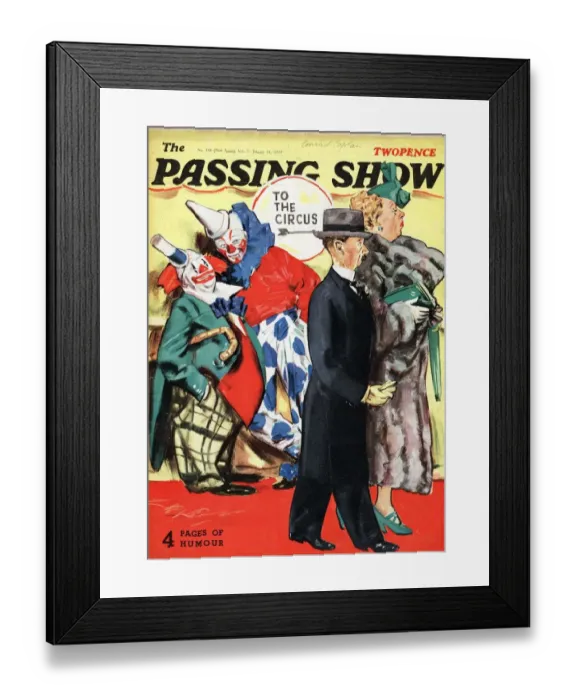 Framed Print : 1930s, UK, The Passing Show, Magazine Cover Framed Print : 1930s, UK, The Passing Show, Magazine Cover