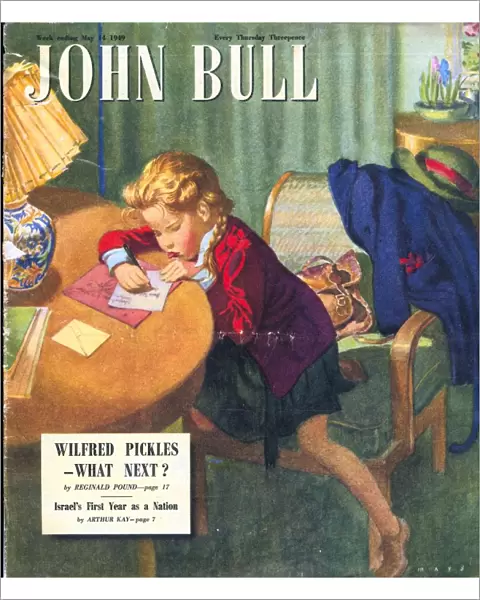 John Bull 1949 1940s UK homework thank you letters writing magazines