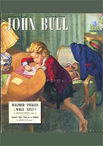 John Bull 1949 1940s UK homework thank you letters writing magazines