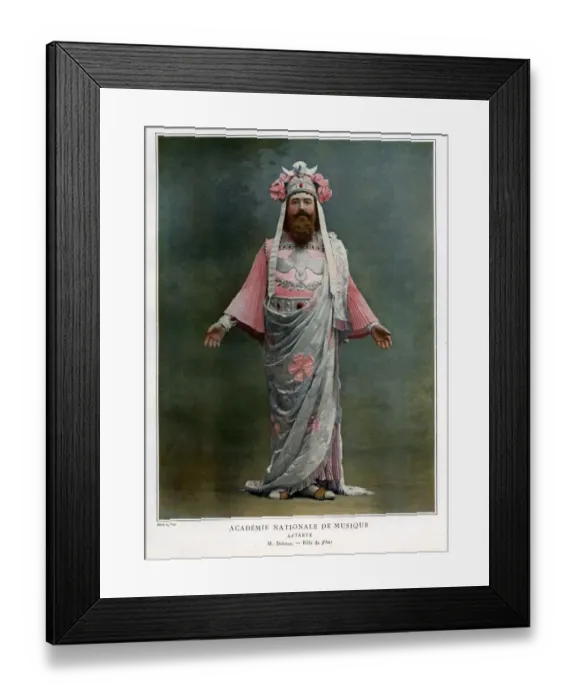 Framed Print : Le Theatre 1900s France humour fancy dress costumes beards Framed Print : Le Theatre 1900s France humour fancy dress costumes beards