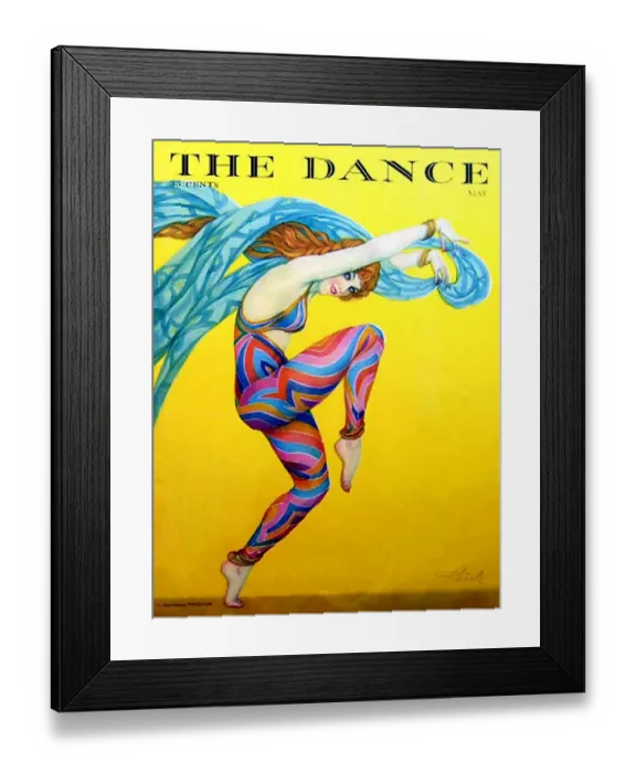 Framed Print : The Dance 1927 1920s USA magazines maws Framed Print : The Dance 1927 1920s USA magazines maws