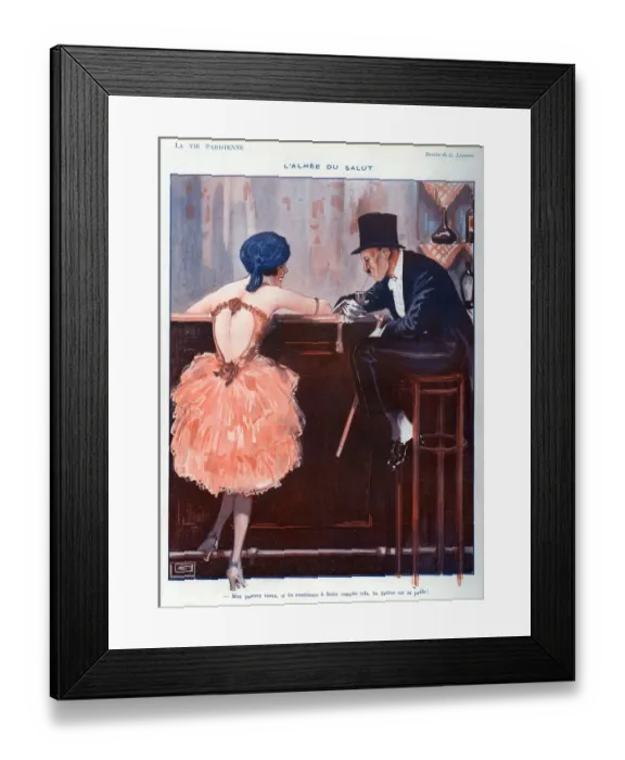 Framed Print : La Vie Parisienne 1920 1920s France Georges Leonnec Illustrations drinking bars Framed Print : La Vie Parisienne 1920 1920s France Georges Leonnec Illustrations drinking bars