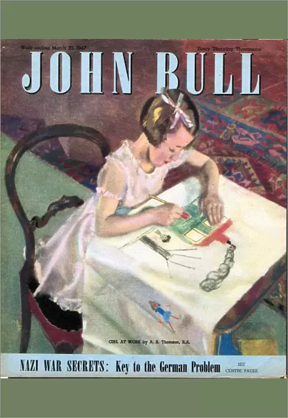 John Bull 1950s UK painting drawing magazines