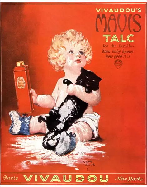 1920s USA mavis talc cats talcum powder