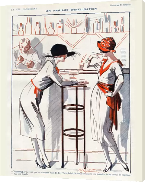 La Vie Parisienne 1920 1920s France Prejelan Illustrations girls drinking bars