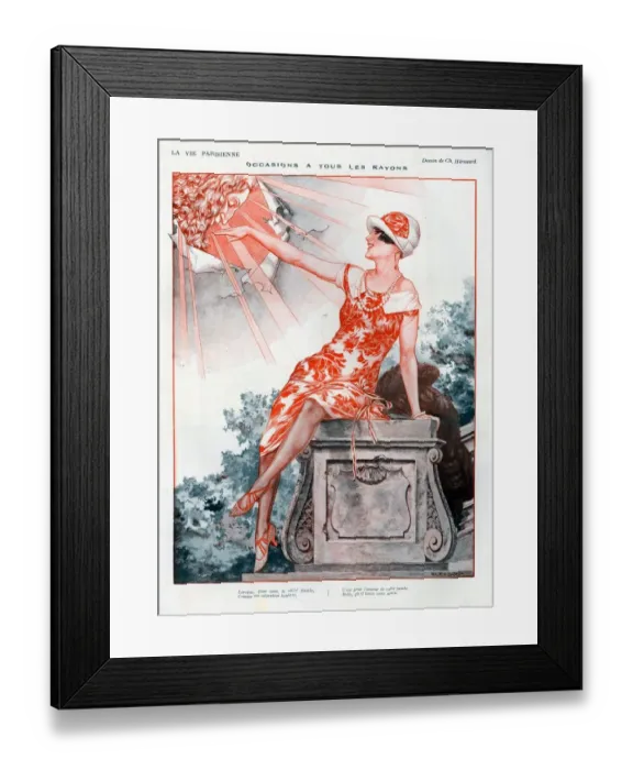 Framed Print : 1920s, France, La Vie Parisienne, Magazine Plate Framed Print : 1920s, France, La Vie Parisienne, Magazine Plate