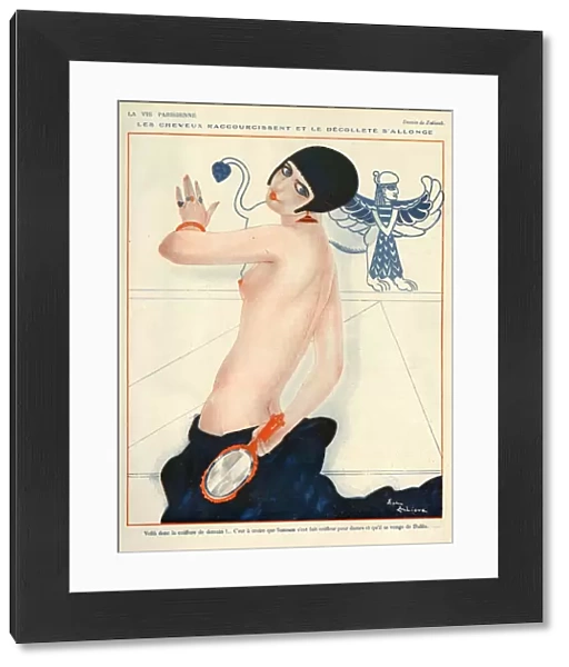 La Vie Parisienne 1924 1920s France Zaliouk illustrations erotica mirrors