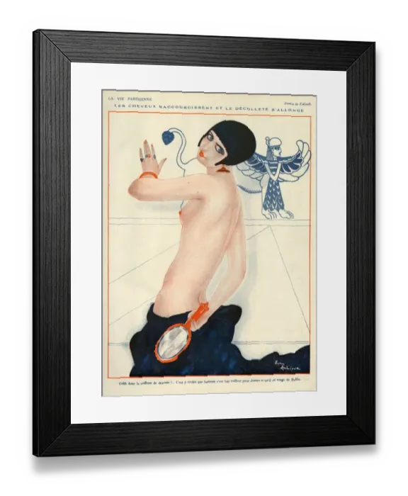Framed Print : La Vie Parisienne 1924 1920s France Zaliouk illustrations erotica mirrors Framed Print : La Vie Parisienne 1924 1920s France Zaliouk illustrations erotica mirrors