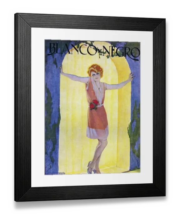 Framed Print : Blanco y Negro Spain cc womens dresses magazines Framed Print : Blanco y Negro Spain cc womens dresses magazines
