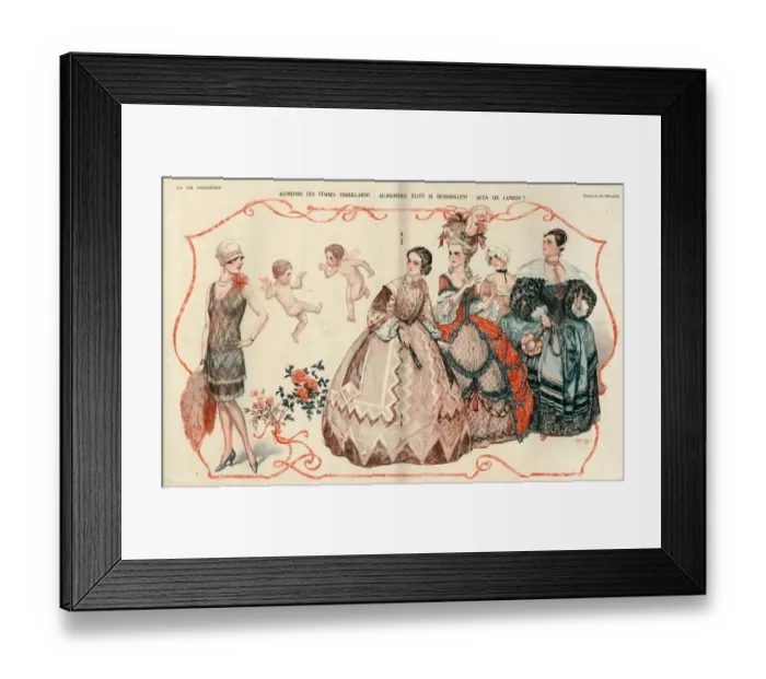 Framed Print : 1920s, France, La Vie Parisienne, Magazine Plate Framed Print : 1920s, France, La Vie Parisienne, Magazine Plate