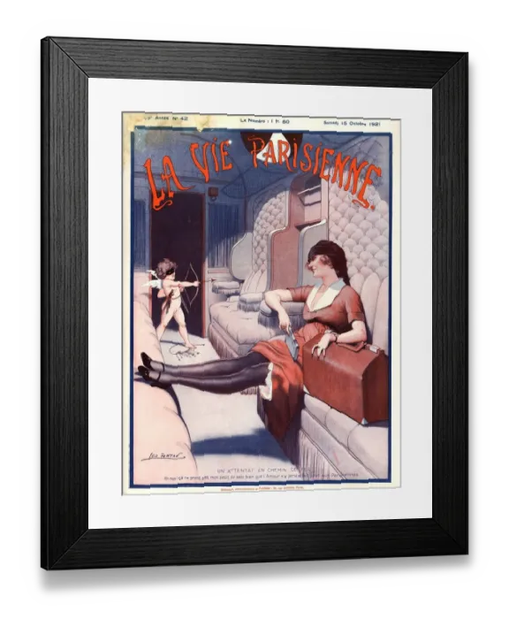 Framed Print : 1920s, France, La Vie Parisienne, Magazine Cover Framed Print : 1920s, France, La Vie Parisienne, Magazine Cover