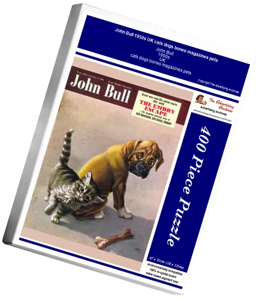John Bull 1950s UK cats dogs bones magazines pets